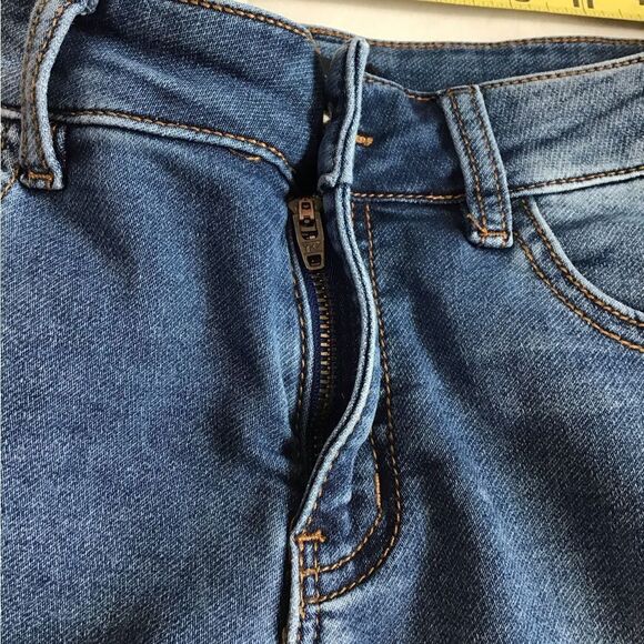 Desigual Straight Leg Distressed Jeans Denim Blue Size 28 - Picture 8 of 15